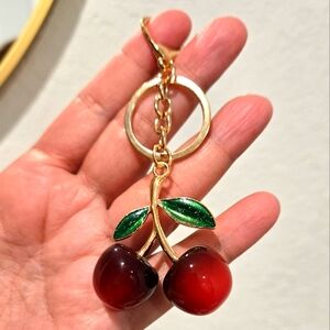 Cherry Bag Charm Keychain
